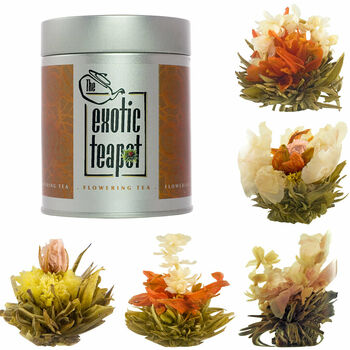 Teapot For One Flowering Tea Gift Set, 8 of 9