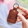 Formula One F1 Fan Personalised Leather Keyring, thumbnail 5 of 5