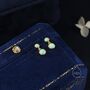 Sterling Silver Double Opal Dangle Earrings, thumbnail 6 of 12