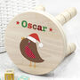 Personalised Kid’s Robin Wooden Stool, thumbnail 1 of 5