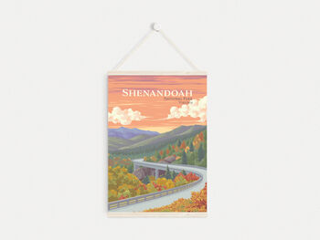 Shenandoah National Park USA Travel Poster Art Print, 6 of 8