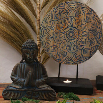 Buddha Feng Shui Set Flower Mandala Blue, 2 of 7