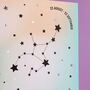 Virgo Star Sign Constellation Birthday Card, thumbnail 5 of 7