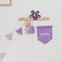 Purple Personalised Felt Banner, thumbnail 3 of 5