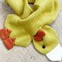 Baby Duck Knit Scarf For Toddler, thumbnail 8 of 12