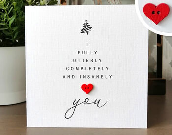 Romantic Christmas Card For Husband Or Wife, 3 of 4