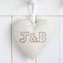 Personalised Couples Initials Hanging Heart Gift, thumbnail 3 of 12