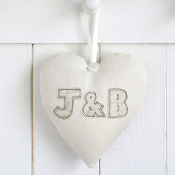 Personalised Couples Initials Hanging Heart Gift, 3 of 12
