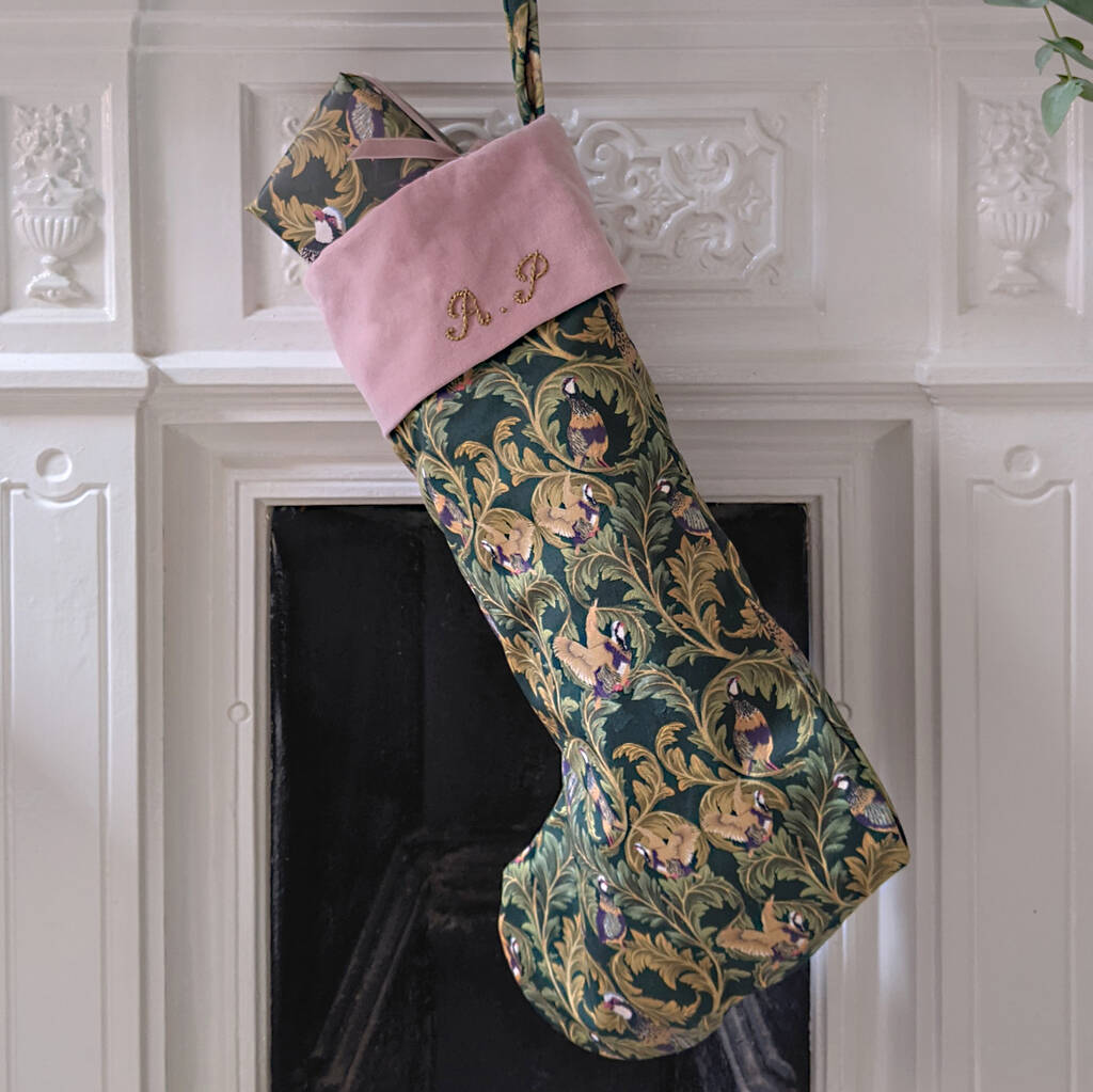Personalised Partridge Christmas Stocking, 1 of 6