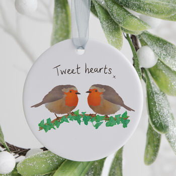 Robin Couple Christmas Tree Ornament, 3 of 4