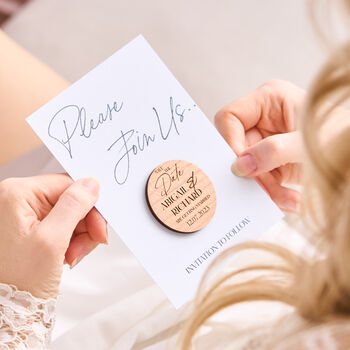 Personalised Save The Date Magnet Card, 8 of 11