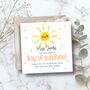 Sunshine Thank You Teacher Card, Key Worker Appreciation End Of Term Gift, thumbnail 1 of 2