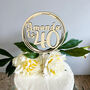 Personalised Wooden Ring Cake Topper For All Occasions, thumbnail 2 of 5