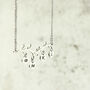 Personalised Family Tree Initials Necklace, Silver Or Gold Tone, thumbnail 7 of 12