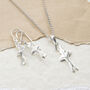 Sterling Silver Ballerina Necklace, thumbnail 4 of 5