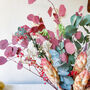 Pink Protea And Preserved Eucalyptus Bouquet, thumbnail 4 of 5
