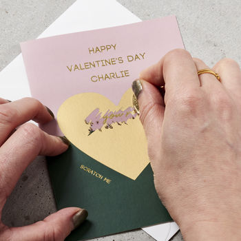Personalised Valentine's Day Scratch Card, 3 of 5