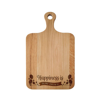 Oak Cheeseboard 'Happiness Is Home Grown' | Cheeseboard | Table Decor | Christmas Tableware, 2 of 2
