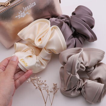 Oversized Satin Scrunchie Gift Personalised, 3 of 3