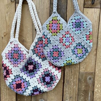 Granny Square Bag Crochet Kit, 4 of 11