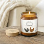 Brown Jar Candle • 'For An Impeckable Friend” • Chicken Gift • Scented Candle • Scented Candle • Country Home Décor • Friendship Gift, thumbnail 1 of 2