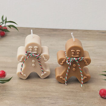 Gingerbread Scented Christmas Candle Gingerbread Man, 9 of 10