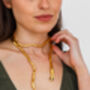 Gold Or Silver Plated Snake Necklace, thumbnail 1 of 9