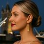 Long Tassel Liquid Silver Sterling Earrings, thumbnail 3 of 10