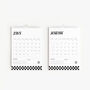2024 Trendy Checkerboard Calendar, thumbnail 6 of 8