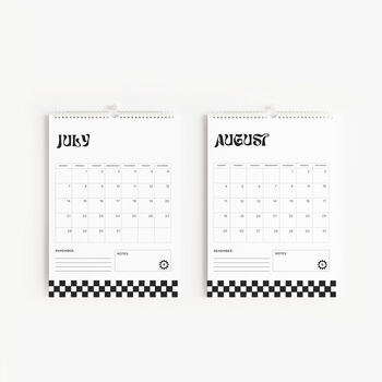 2024 Trendy Checkerboard Calendar, 6 of 8
