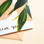 Peach Thank You Card A6 With Gold Foil, thumbnail 2 of 4