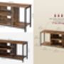 Tv Cabinet Console Unit Stand With Open Storage, thumbnail 2 of 7
