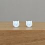 Sterling Silver Cat Stud Earrings, thumbnail 1 of 2