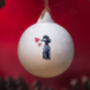 Poodle Ceramic Round Bauble, thumbnail 2 of 7