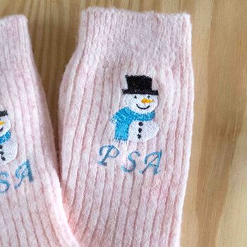 Christmas Cashmere Bed Socks Personalised Gift For Her, 5 of 10