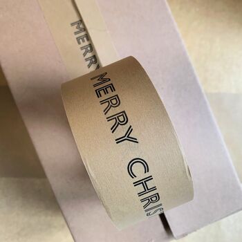 Merry Christmas And Foliage Kraft Paper Tape 50m, 5 of 7