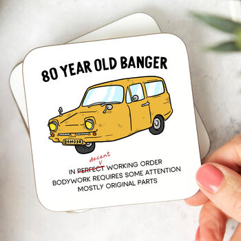 80 Year Old Banger Personalised Mug, 3 of 3