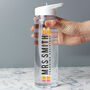 Personalised Teacher Water Bottle Gift Pencil Design, thumbnail 2 of 4