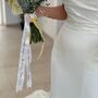 Hand Embroidered Bridal Bouquet Ribbon, thumbnail 4 of 12