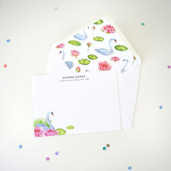 Water Birds Personalised Correspondence Cards, 8 of 11