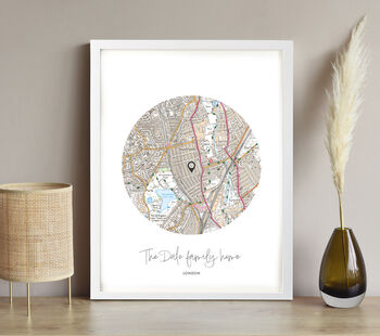 Our Special Place Personalised Handmade Map Print, 10 of 11