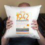Personalised 80th Birthday Gift Cushion, thumbnail 1 of 6
