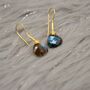 Labradorite Dangle Sterling Silver Earrings, thumbnail 3 of 9