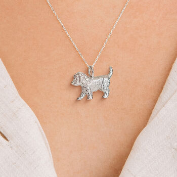 Personalised Sterling Silver Cockapoo Necklace, 2 of 12