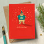 ‘Sending Christmas Hugs’ Funny Big Bear Card, thumbnail 1 of 3