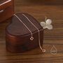 Sterling Silver Extra Tiny Open Square Threader Earrings, thumbnail 3 of 9