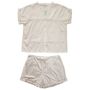 Ladies White Cotton Short Pyjama Set 'Anna', thumbnail 6 of 6