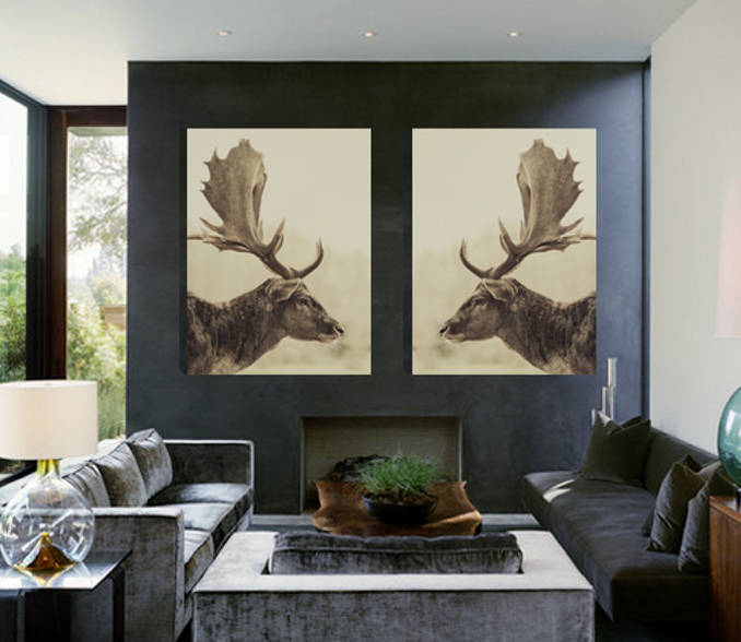 Stag Off, Canvas Art, 1 of 3