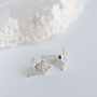 Sterling Silver Origami Crane Earrings In A Gift Box, thumbnail 8 of 9