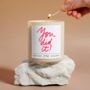 You Did It Candle Congratulations Well Done Gift Set, thumbnail 3 of 6